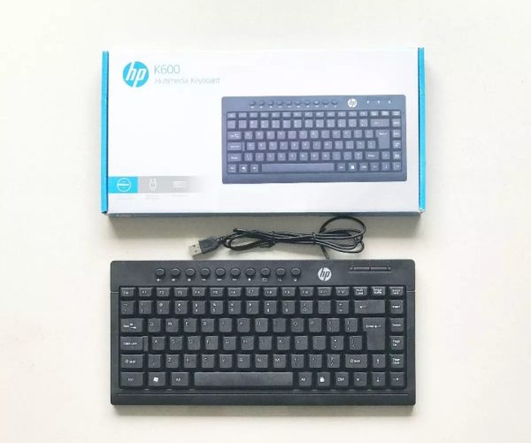 HP K600 USB MINI MULTIMEDIA KEYBOARD-Black